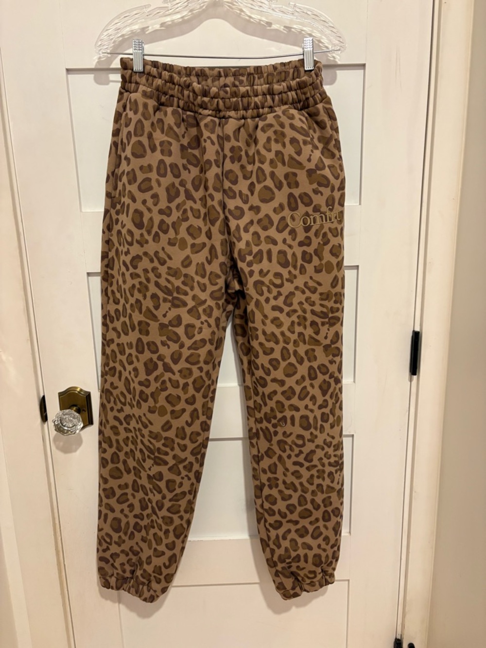 NWT COMFRT Leopard Print Minimalist Joggers Medium
